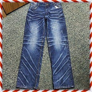 Energy Born Over dyed Distressed Jeans 34 x 34